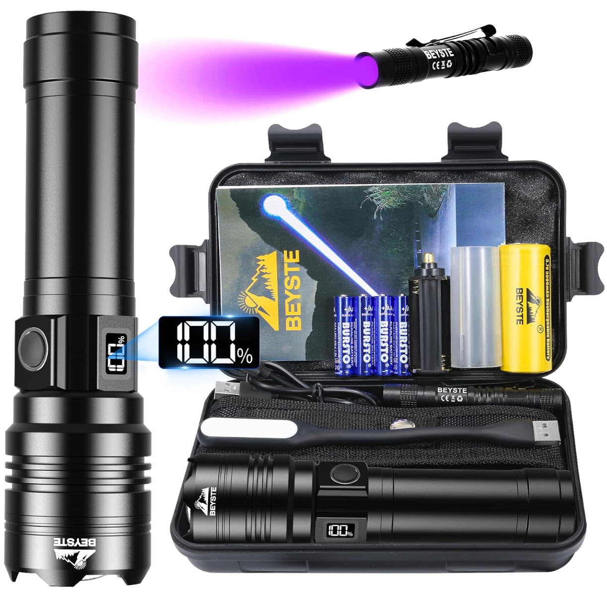 BEYSTE LED 500000L Recargable 5 modos