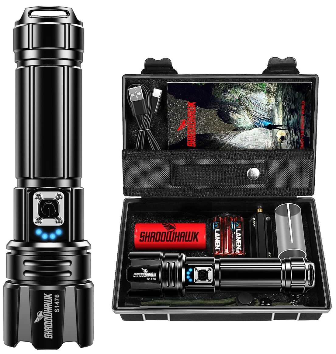 SHADOWHAWK Led de 500000L USB
