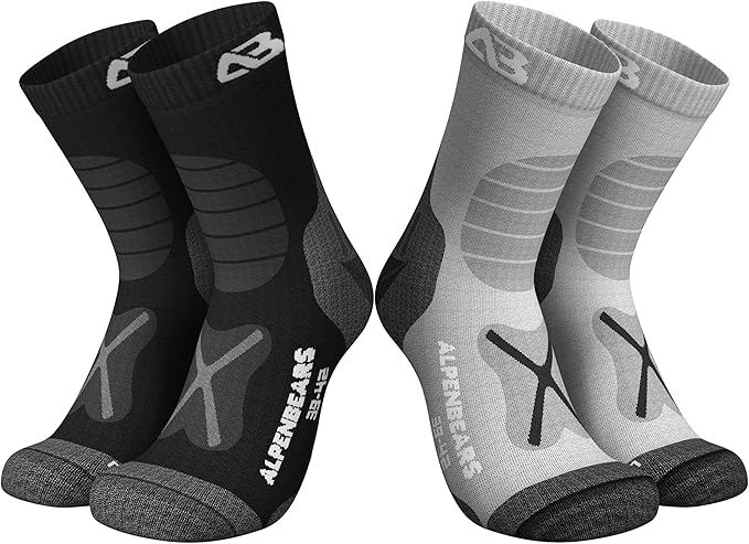 ALPEN BEARS x2 Trekking Negro y Gris - 21,90€