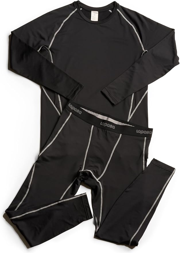 LAPASA Conjunto Térmico Negro Gris