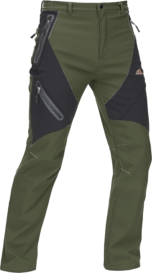 TACVASEN Senderismo Impermeable Verde