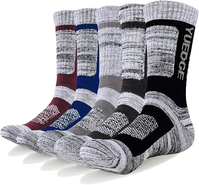 YUEDGE x5 Trekking Antiampollas Grises+Color - 21,99€