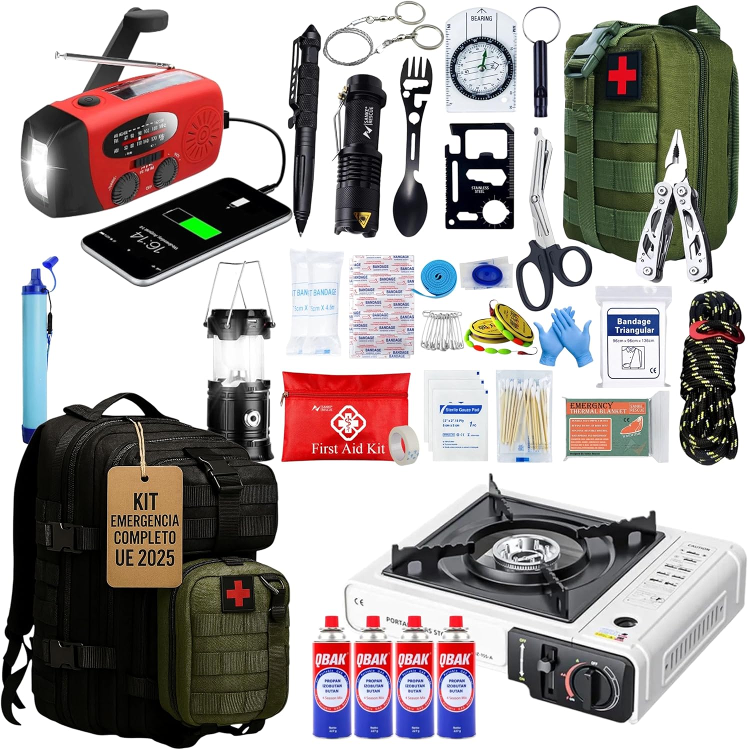 KIT SUPERVIVENCIA de la UE 2025 de 72 Horas