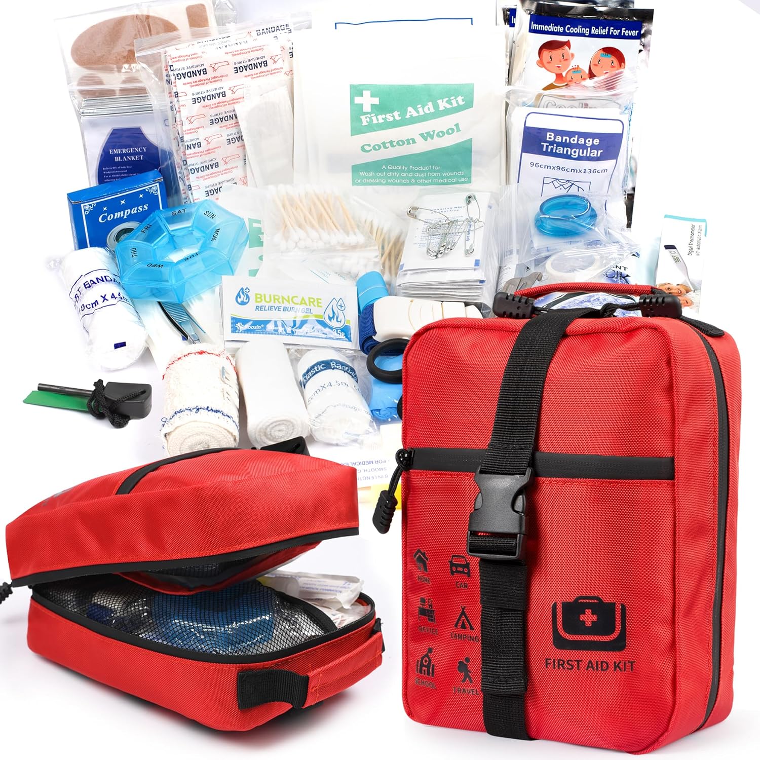 PRONTEEAID Kit Completo de 400 Piezas para Senderismo